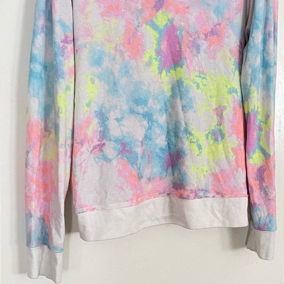 Inspired Hearts Tie Dye Pullover Hoodie Super Soft Cotton Candy Top Juniors L - Picture 13 of 16